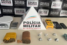Militares apreendem grande quantidade de drogas no bairro Belmonte, em João Monlevade
